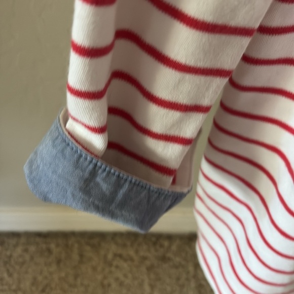 Striped Red and White Womans Shirt - Picture 3 of 3